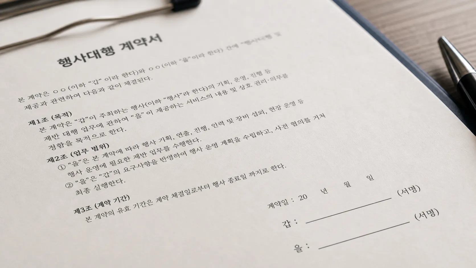 행사대행견적